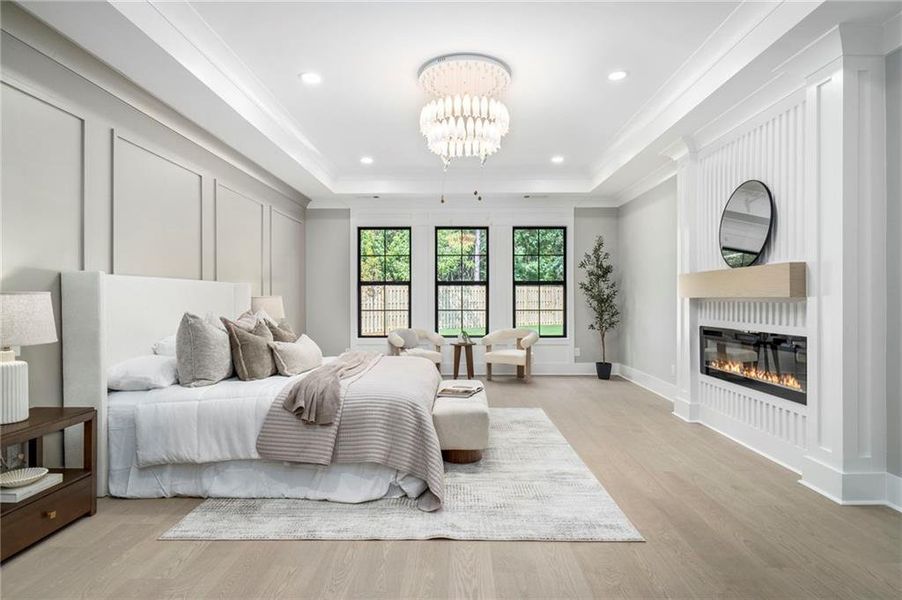 Furnished interior view inside a new home in , Suwanee (Image 18).
