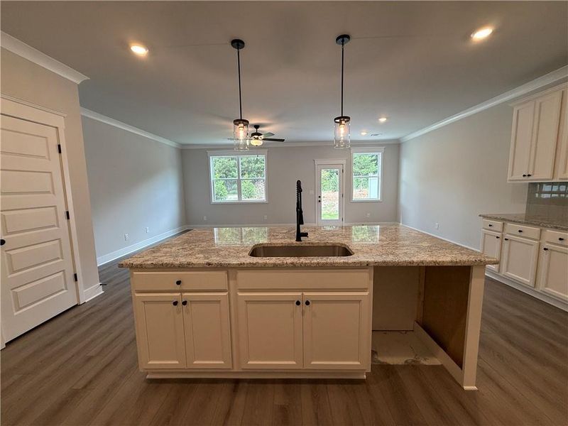 Furnished interior view inside a new home in The Towns at Auburn Station East, Auburn (Image 7).