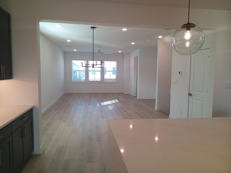 Open dining area and great room