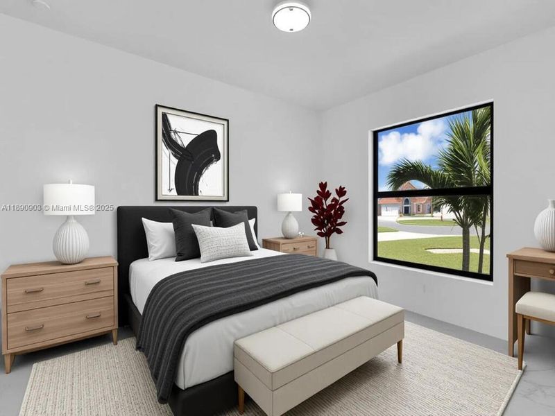 Furnished interior view inside a new home in , Lehigh Acres (Image 11).