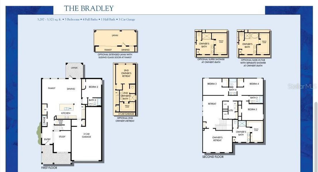 2D floor plan layout of this home in Oakfield at Mount Dora Village Series, Mount Dora, FL (Image 4). 2D floor plan layout of this home in Oakfield at Mount Dora Village Series, Mount Dora, FL (Image 4).
