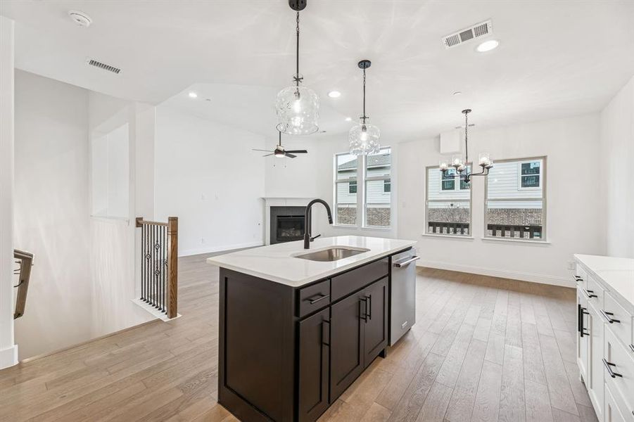 Furnished interior view inside a new home in , Lewisville (Image 16). Furnished interior view inside a new home in , Lewisville (Image 16).