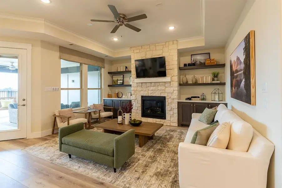 Furnished interior view inside a new home in , Little Elm (Image 40).