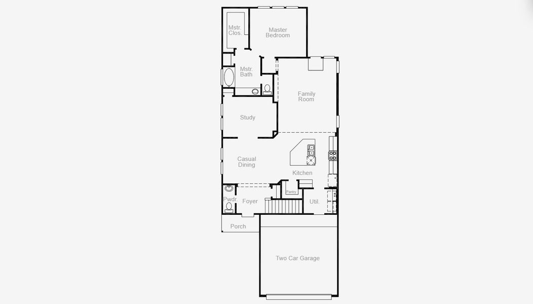 2D floor plan layout for the Riviera by Coventry Homes in Jubilee 40', Hockley, TX (Image 5).