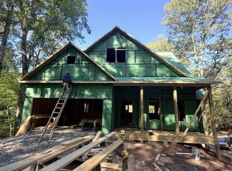 In-progress construction of a new home in , Ellijay, GA (Image 10).