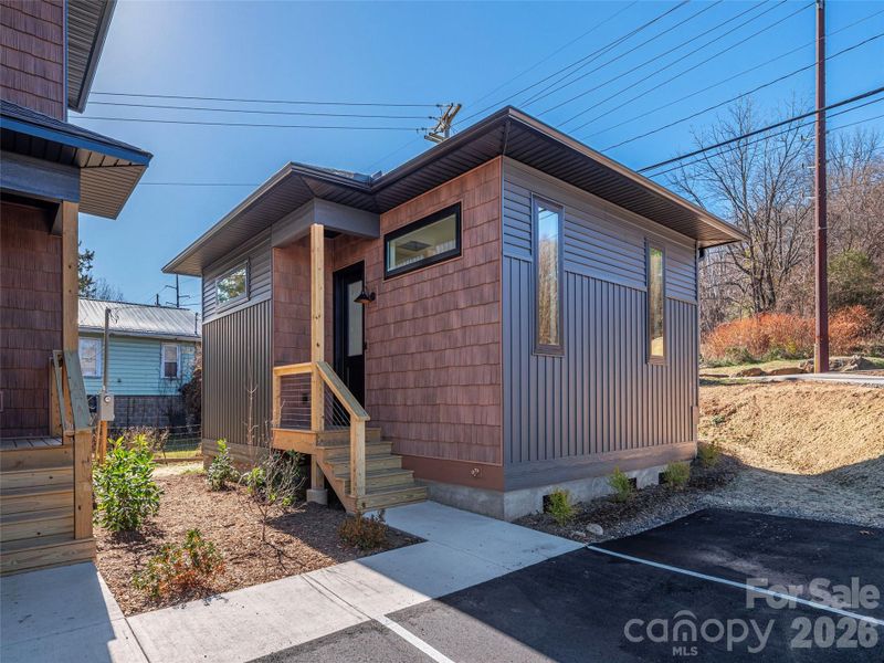 Exterior details and patio area of a home in , Waynesville (Image 8).
