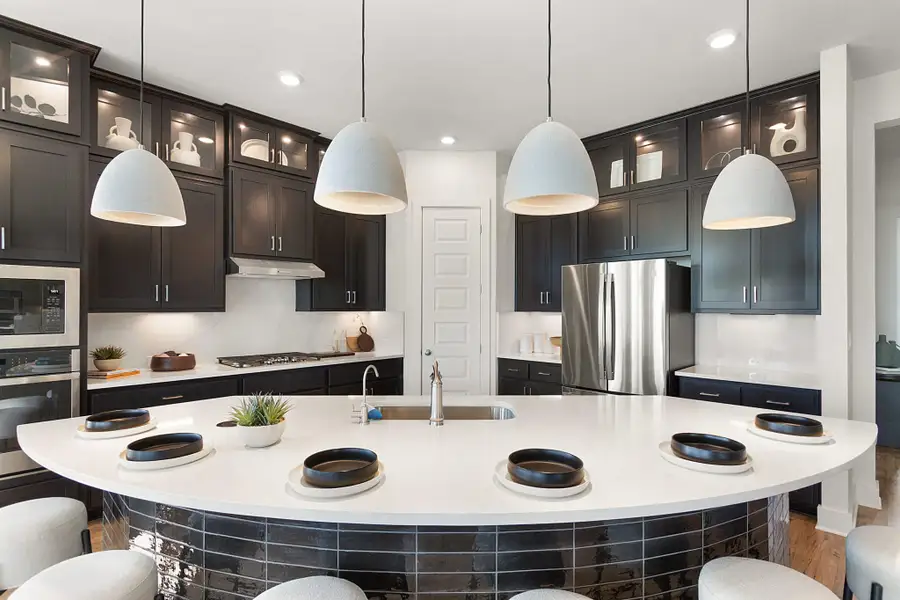 Representative furnished interior of a home built from the Madison – 50′ Lot by Chesmar Homes in Lakes of Cane Island, Katy (Image 4).