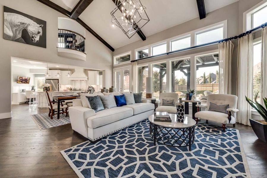 Representative furnished interior of a home built from the Grand Avery II by Grand Homes in Grand Oaks, Celina (Image 11).