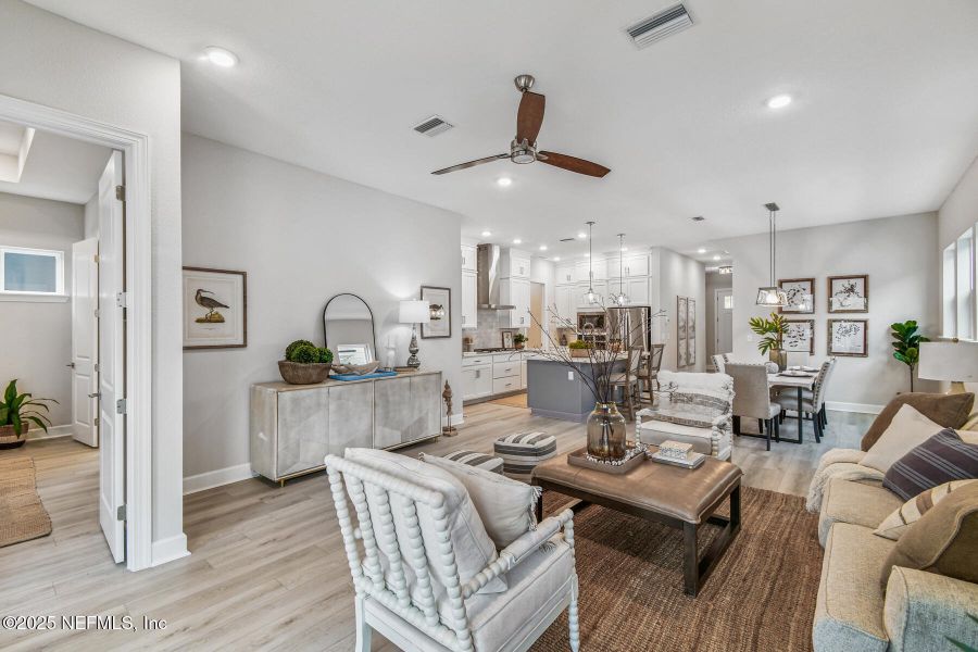 Furnished interior view inside a new home in Seabrook Village 40’ Rear Entry, Nocatee (Image 9).