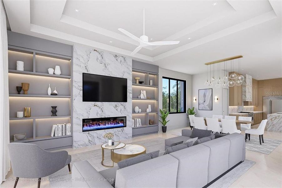 Furnished interior view inside a new home in , Sarasota (Image 9). Furnished interior view inside a new home in , Sarasota (Image 9).
