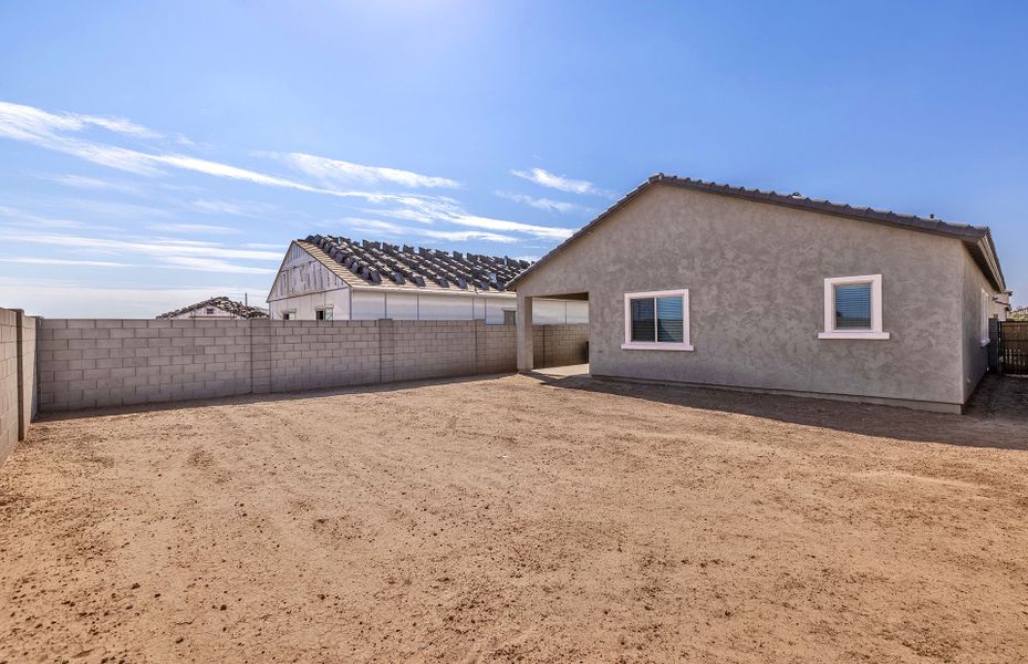 Exterior details and patio area of a home in El Rancho Santa Rosa, Maricopa (Image 21).
