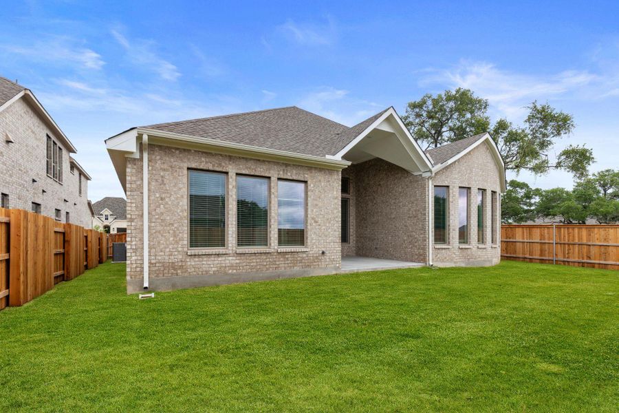 Rear of Home and Private Backyard Rear of Home and Private Backyard