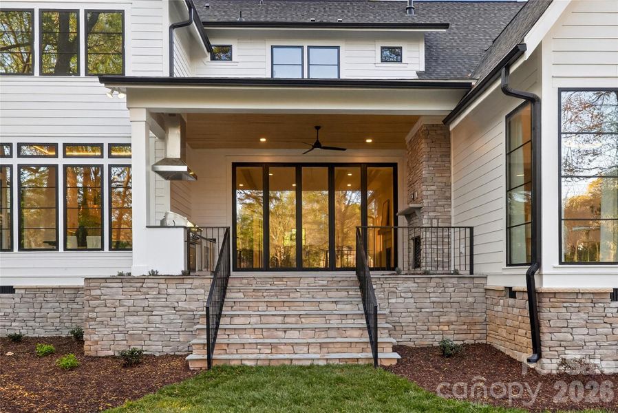 Exterior details and patio area of a home in , Charlotte (Image 3).