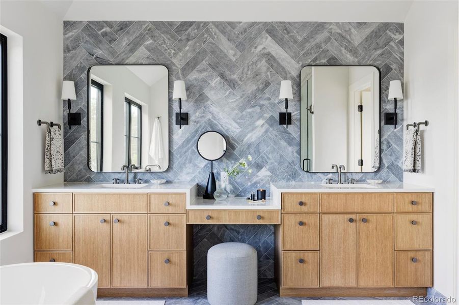 Furnished interior view inside a new home in , Denver (Image 33).