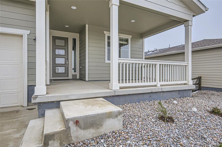 Large front porch