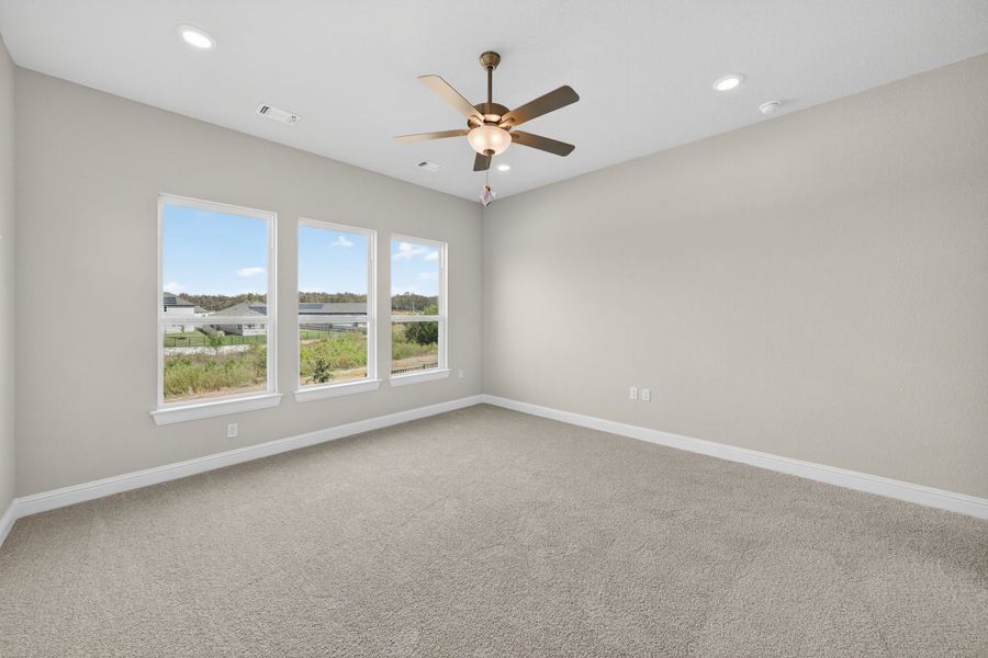 Spacious, unfurnished interior of a new home in Whisper Valley, Manor (Image 22).