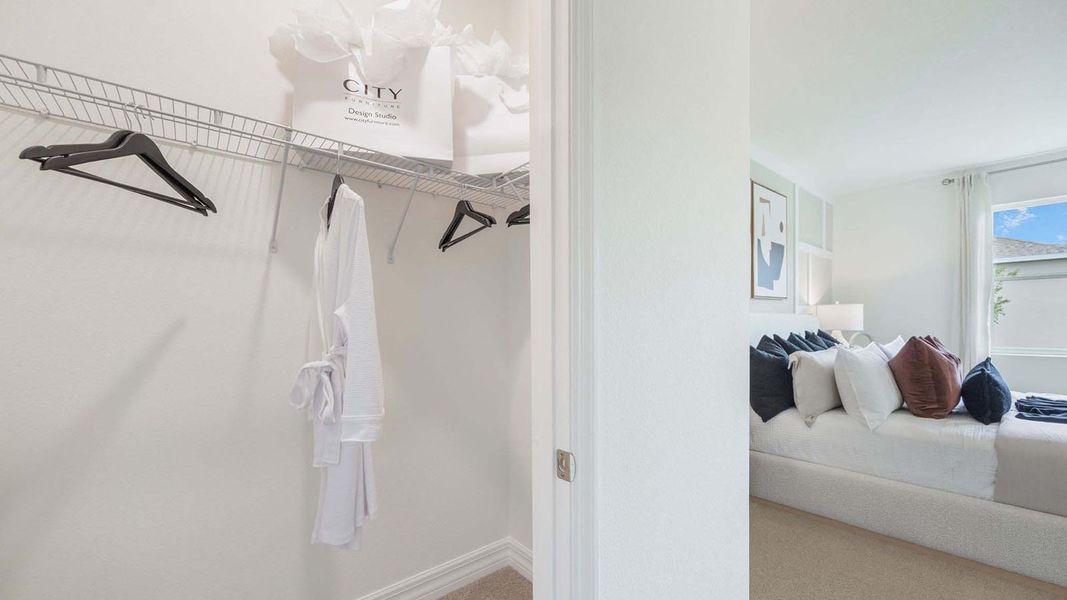 Representative furnished interior of a home built from the DELRAY by D.R. Horton in Lakes of Mount Dora, Mount Dora (Image 21).