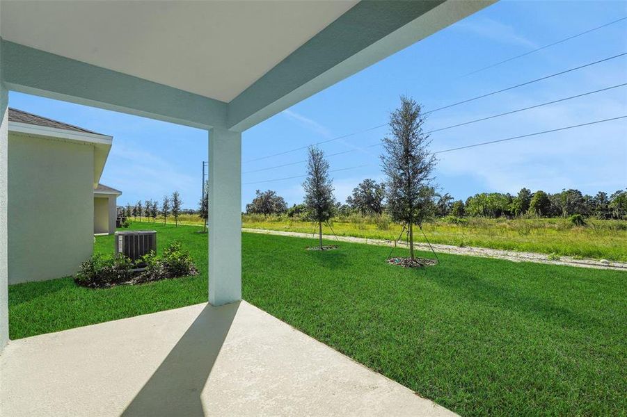 Exterior details and patio area of a home in Willowbrook North, Winter Haven (Image 21).