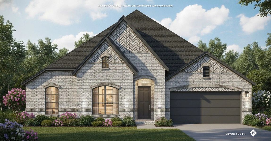 Front exterior of a new home in Bull Hide Estates, Hewitt, TX, highlighting curb appeal (Image 1). Front exterior of a new home in Bull Hide Estates, Hewitt, TX, highlighting curb appeal (Image 1).