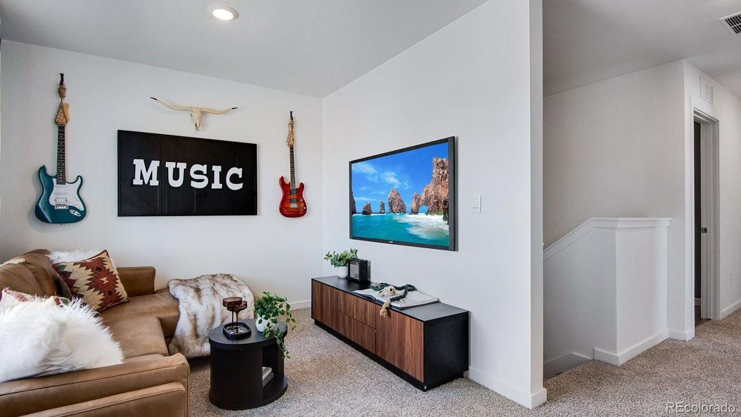Furnished interior view inside a new home in The Ridge at Lorson Ranch, Colorado Springs (Image 6).