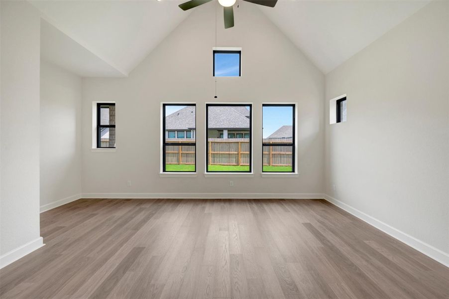 Spacious, unfurnished interior of a new home in Harvest Green - Parkview Collection, Richmond (Image 23). Spacious, unfurnished interior of a new home in Harvest Green - Parkview Collection, Richmond (Image 23).