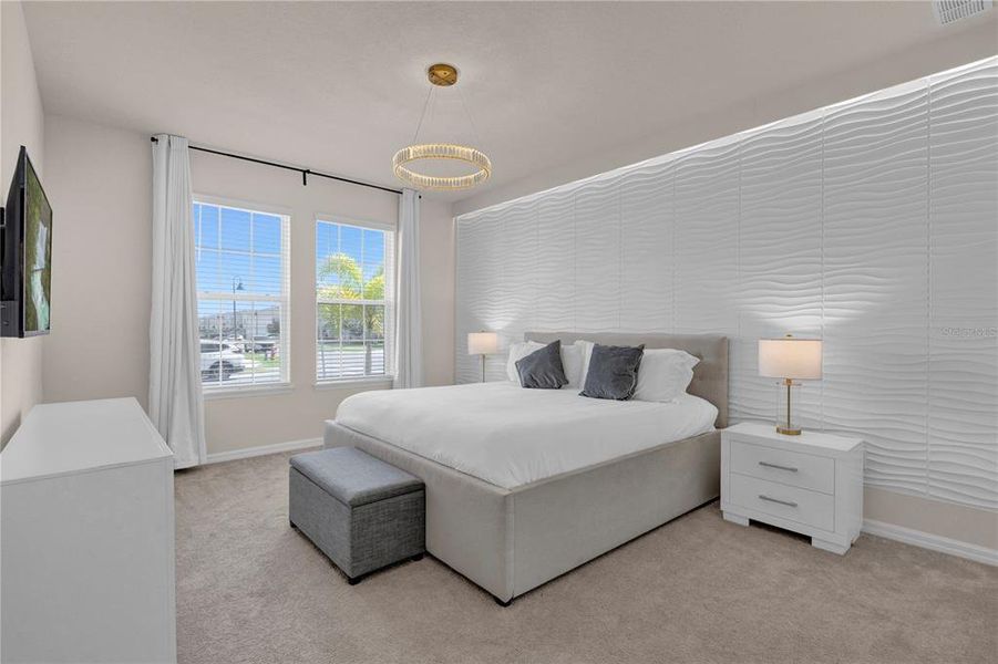 Furnished interior view inside a new home in , Davenport (Image 45).