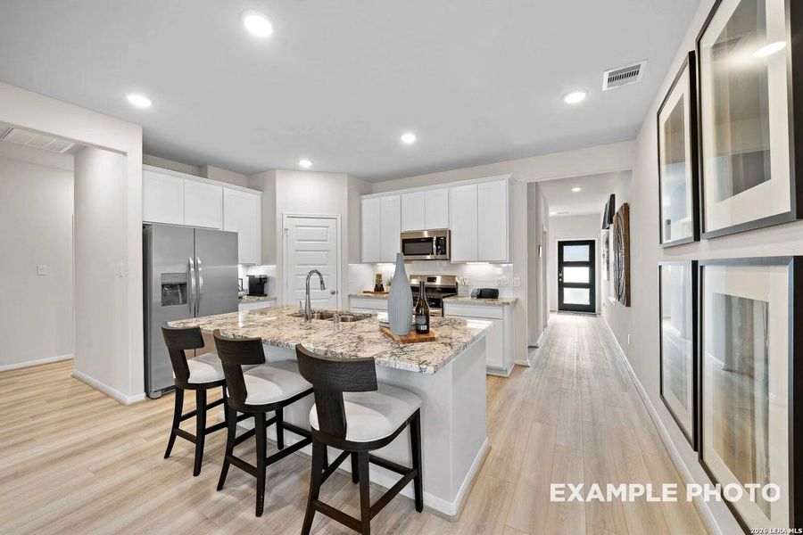 Furnished interior view inside a new home in Hickory Ridge, San Antonio (Image 26).