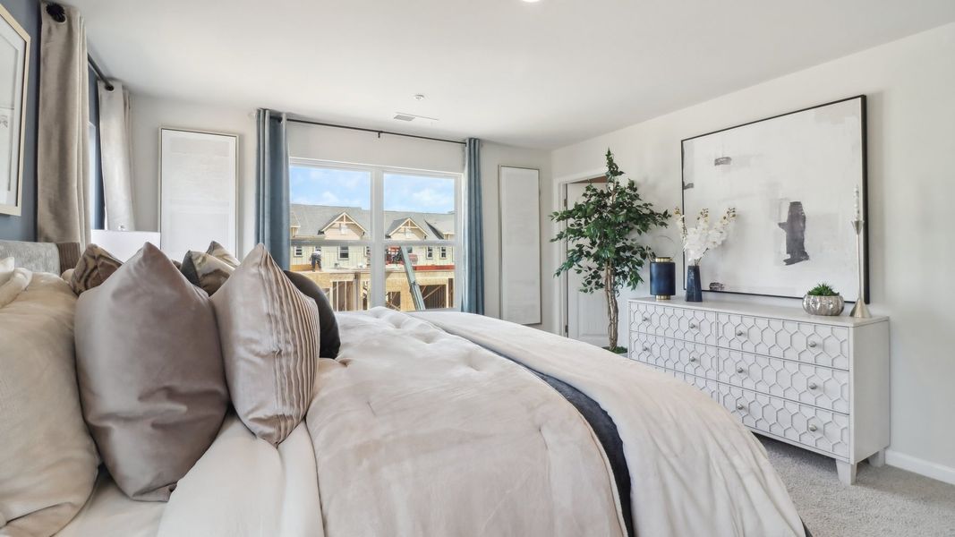 Furnished interior view inside a new home in Townes at Asbury, Hapeville (Image 18). Furnished interior view inside a new home in Townes at Asbury, Hapeville (Image 18).