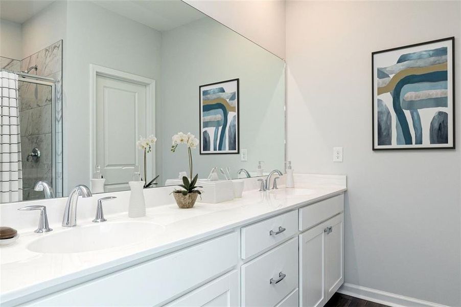 Furnished interior view inside a new home in , Powder Springs (Image 12). Furnished interior view inside a new home in , Powder Springs (Image 12).