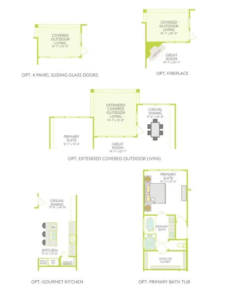 2D floor plan layout of this home in Lagos Reserve, Manor, TX (Image 6).