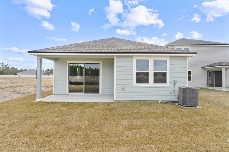 Lot 140 Rear Exterior with Covered Patio at The Preserve at Camden Woods