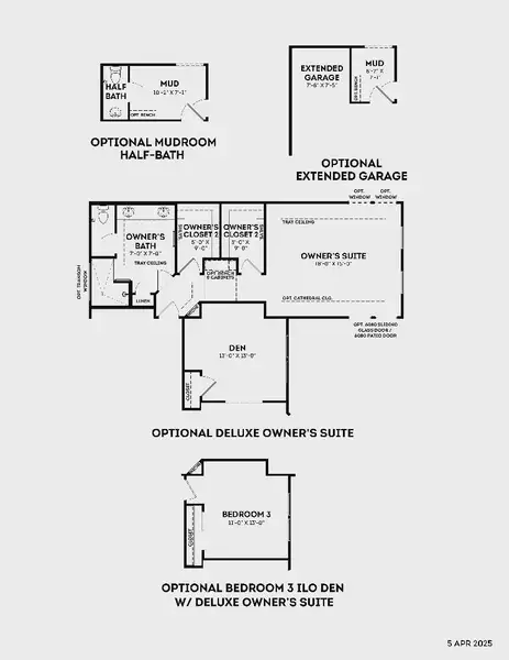 2D floor plan layout for the Promenade by Epcon Communities in Lakeside at Millican Reserve, College Station, TX (Image 31).