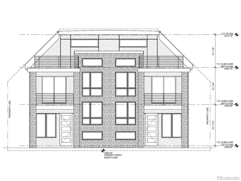 Exterior rendering of this home design in , Denver, CO (Image 3).