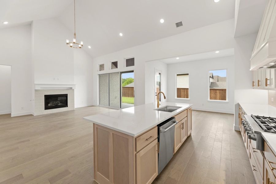 Open Kitchen-Living-Dining Room