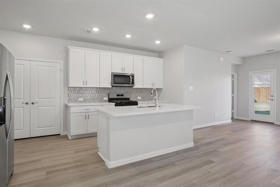 Furnished interior view inside a new home in Trails of Lavon - Spring Series, Lavon (Image 9).