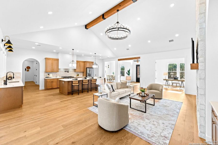 Furnished interior view inside a new home in , Boerne (Image 19).