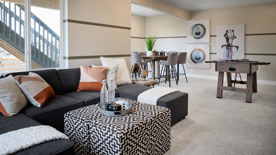 Representative furnished interior of a home built from the Roxborough by Taylor Morrison in Trailstone, Arvada (Image 27).