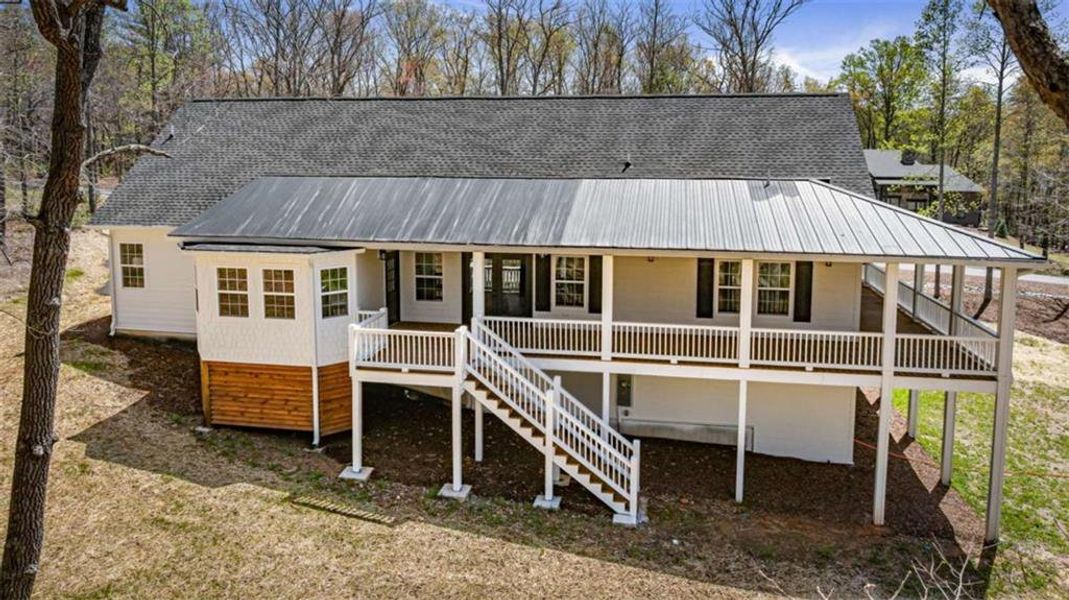 Exterior details and patio area of a home in , Morganton (Image 31).