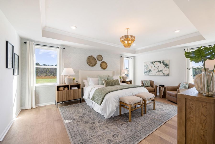 Furnished interior view inside a new home in The Oaks, Goose Creek (Image 26).