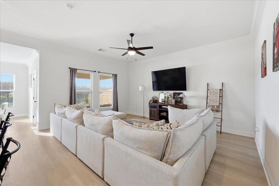 Furnished interior view inside a new home in , Orange (Image 13).