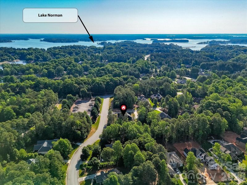 Aerial View of Home with close proximity to Lake Norman. Aerial View of Home with close proximity to Lake Norman.