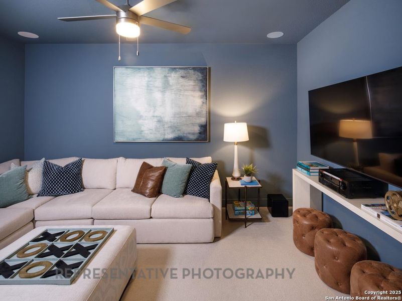 Furnished interior view inside a new home in Prominence, San Antonio (Image 7).