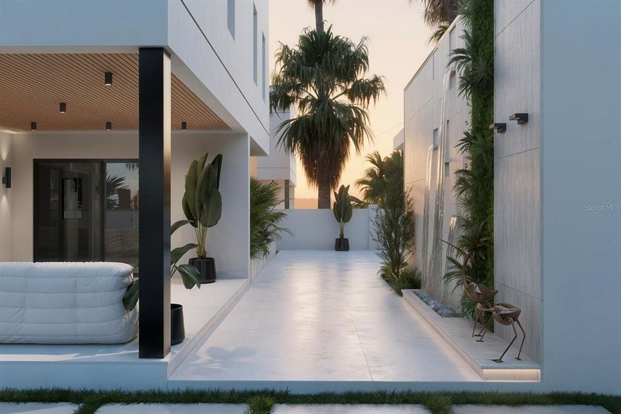 Exterior details and patio area of a home in , Sarasota (Image 25).