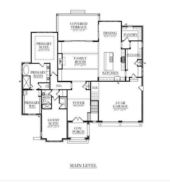 2D floor plan layout of this home in , Davidson, NC (Image 3).