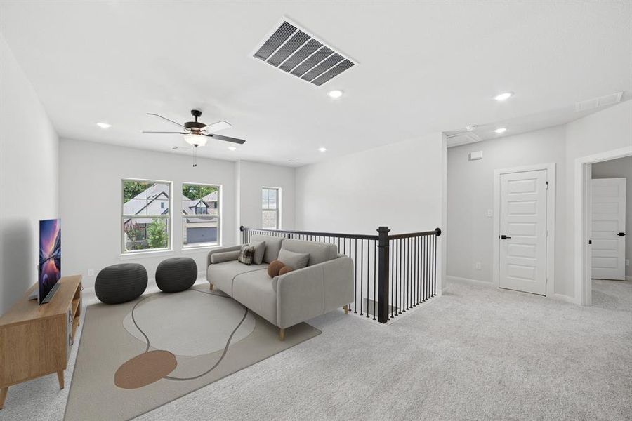 Furnished interior view inside a new home in Highwoods, Fort Worth (Image 6). Furnished interior view inside a new home in Highwoods, Fort Worth (Image 6).