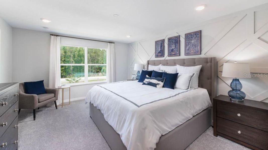 Furnished interior view inside a new home in Esplanade at Coasterra, Palmetto (Image 6). Furnished interior view inside a new home in Esplanade at Coasterra, Palmetto (Image 6).