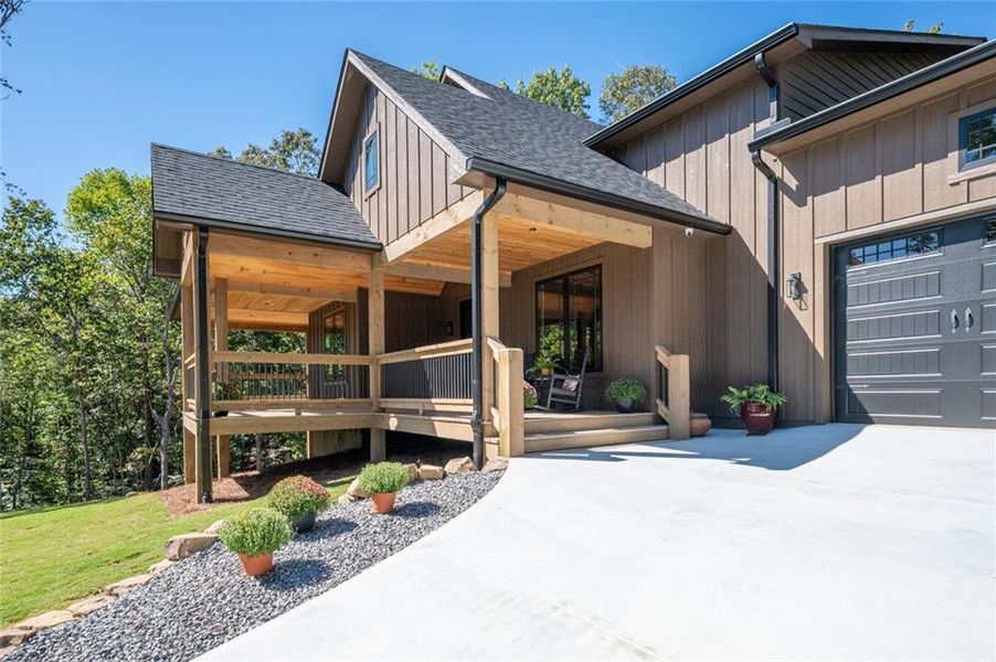 Exterior details and patio area of a home in , Talking Rock (Image 26).