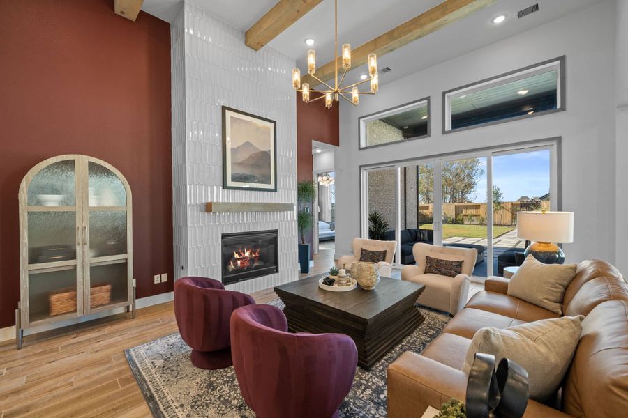 Representative furnished interior of a home built from the Rivercrest – 60s & 65s Lot by Chesmar Homes in Riceland, Mont Belvieu (Image 9).