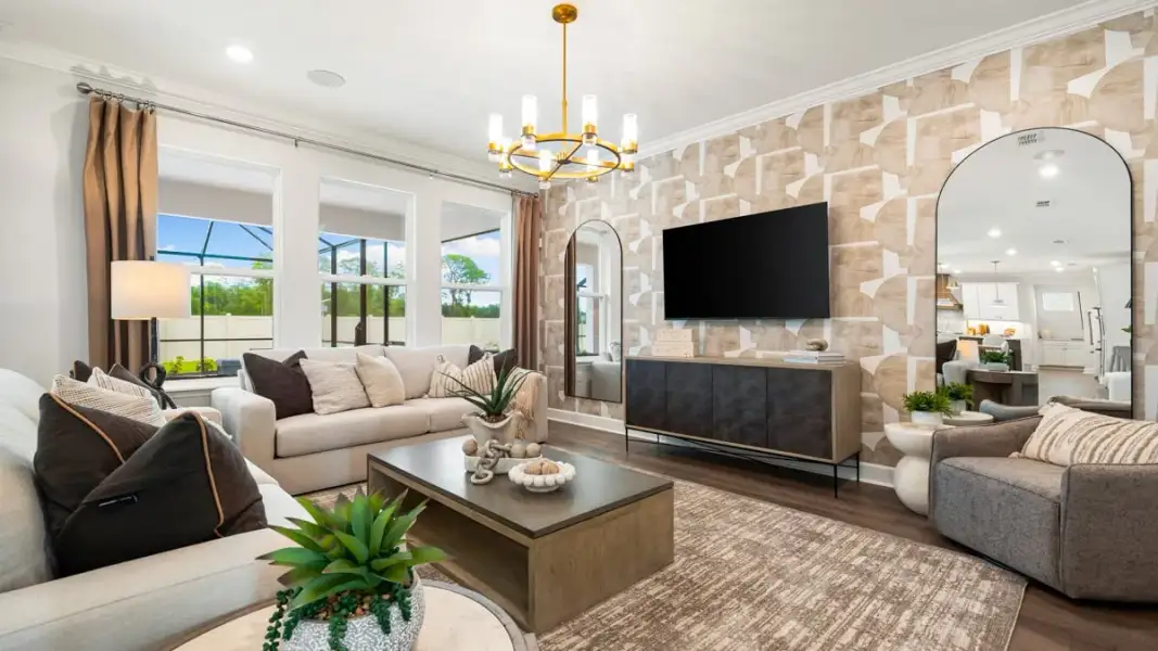 Representative furnished interior of a home built from the Carmel by Taylor Morrison in Azure at Solaeris, Port St. Lucie (Image 8).