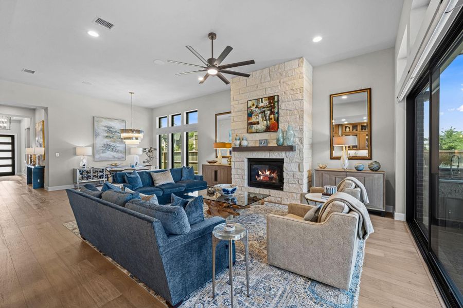 Furnished interior view inside a new home in , Fulshear (Image 30).